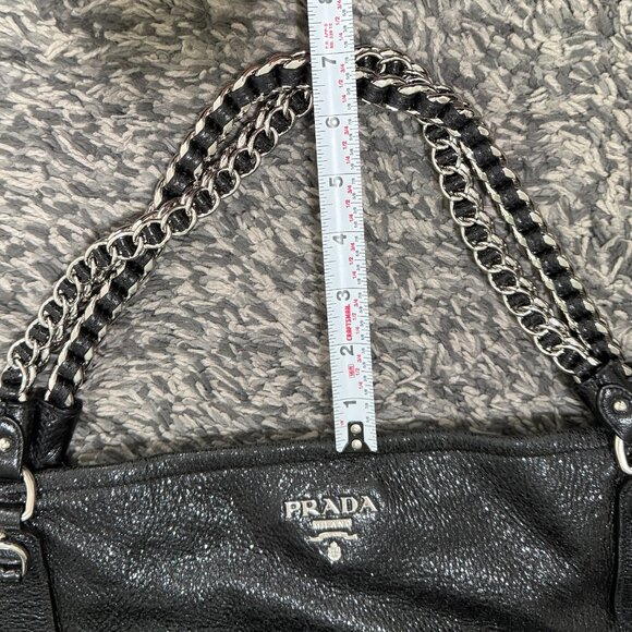 Prada Cervo Lux Chain Large Leather Tote - Picture 6 of 16